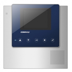 Commax CDV-35U (Синий) Монитор цветного видеодомофона, 3.5&amp;quot;, TFT LCD, PAL/NTSC, hands-free, накладное крепление, подключение 2-х вызывных блоков, 2-x мониторов и 2-х трубок DP-4VHP, вызов и связь &amp;quot;трубка-монитор&amp;quot;, AC 110-240В