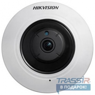 Hikvision DS-2CD2942F 4Мп мини fisheye IP-камера, фиксированный объектив 1.6мм F1.6