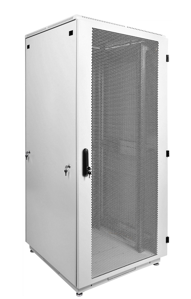 ЦМО ШТК-М-42.6.10-44АА-9005 Шкаф телекоммуникационный напольный 42U (600х1000) дверь перфорированная (2шт), черный