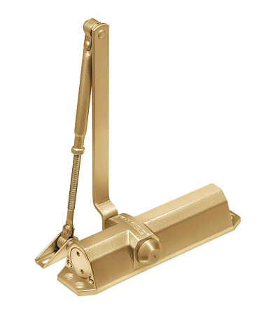 Notedo DC-095 EN3-5 (легкий характер, золото) Дверной доводчик до 120кг/1200мм, от -38°С до +60°С, тяга в комплекте