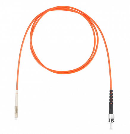 Шнур оптический коммутационный (патч-корд), LC-ST симплекс (simplex) OM2, нг(А)-HF, оранжевый, 2,0 м