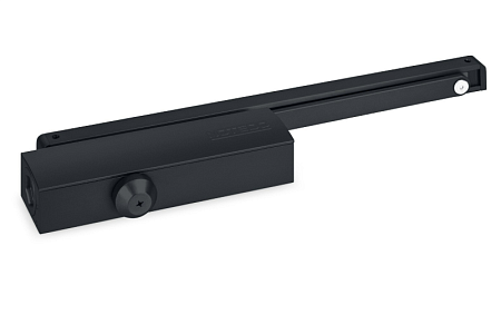 Notedo DC-025-095 SL+HO+DA+BC PRO EN2-4 (черный) Дверной доводчик до 100кг/1100мм, от -38°С до +60°С, cкользящая тяга в комплекте