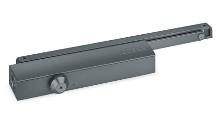 Notedo DC-045-155 SL+HO+DA+BC PRO EN3-6 (антрацит) Дверной доводчик до 150кг/1400мм, от -38°С до +60°С, скользящая тяга в комплекте