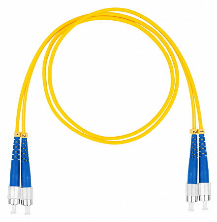 DATAREX FC-FC, дуплекс (duplex) OS2, нг(А)-HF, желтый, 7,0 м Шнур оптический коммутационный (патч-корд)