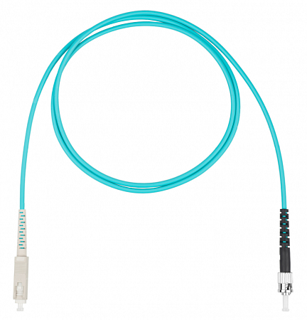 DATAREX SC-ST симплекс (simplex) OM3, нг(А)-HF, бирюзовый, 1,5 м Шнур оптический коммутационный (патч-корд)