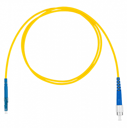 DATAREX LC-FC симплекс (simplex) OS2, нг(А)-HF, желтый, 1,5 м Шнур оптический коммутационный (патч-корд)
