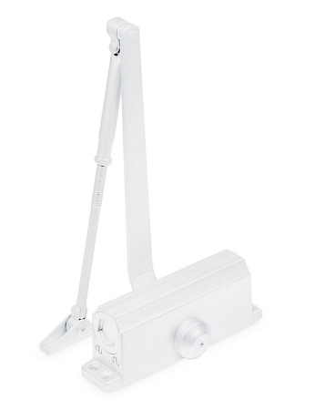 Notedo DC-100 HO EN4 (классика, белый) Дверной доводчик до 100кг/1100мм, hold open, от -35°С до +60°С, тяга в комплекте