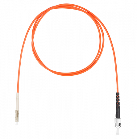 DATAREX LC-ST симплекс (simplex) OM2, нг(А)-HF, оранжевый, 1,0 м Шнур оптический коммутационный (патч-корд)