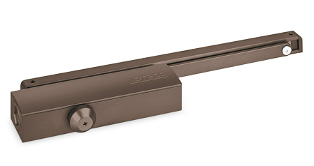 Notedo DC-025-095 SL+HO+DA+BC PRO EN2-4 (коричневый) Дверной доводчик до 100кг/1100мм, от -38°С до +60°С, cкользящая тяга в комплекте