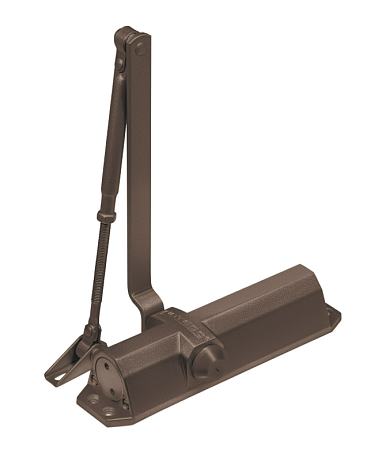 Notedo DC-095 EN3-5 (легкий характер, коричневый) Дверной доводчик до 120кг/1200мм, от -38°С до +60°С, тяга в комплекте