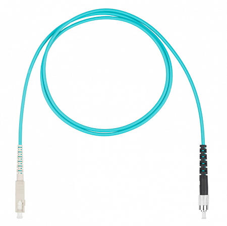 DATAREX SC-FC симплекс (simplex) OM3, нг(А)-HF, бирюзовый, 2,0 м Шнур оптический коммутационный (патч-корд)