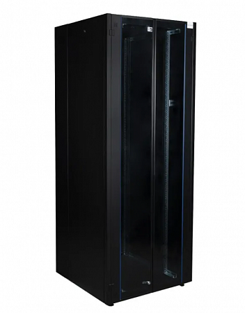 DATAREX 19&quot;, 36U 800х800,2-я перед. дв. стек,2-я задн. дв. мет, чер. Шкаф нап.