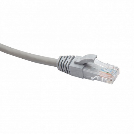 DATAREX RJ45-RJ45 U/UTP Cat.5e LSZH нг(А)-HF (DR-181005) Патч-корд (коммутационный шнур)  0.5м, серый