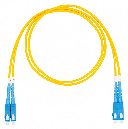 DATAREX SC-SC, дуплекс (duplex) OS2, нг(А)-HF, желтый, 3,0 м Шнур оптический коммутационный (патч-корд)