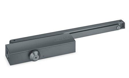 Notedo DC-025-095 SL+HO+DA+BC PRO EN2-4 (антрацит) Дверной доводчик до 100кг/1100мм, от -38°С до +60°С, cкользящая тяга в комплекте