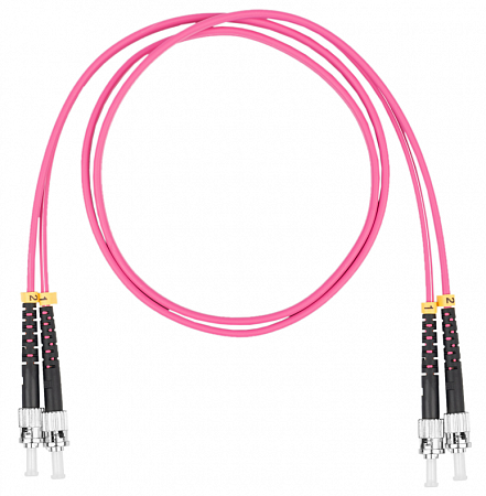 DATAREX ST-ST, дуплекс (duplex) OM4, нг(А)-HF, маджента, 1,5 м Шнур оптический коммутационный (патч-корд)
