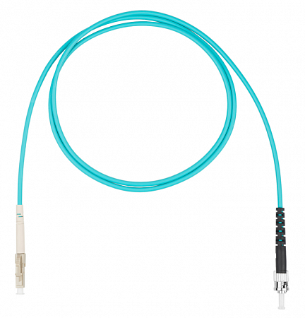 DATAREX LC-ST симплекс (simplex) OM3, нг(А)-HF, бирюзовый, 5,0 м Шнур оптический коммутационный (патч-корд)
