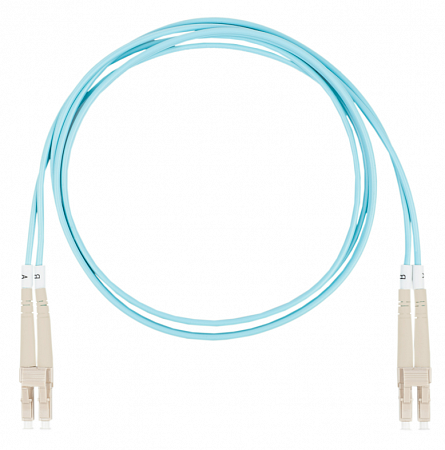 DATAREX LC-LC, дуплекс (duplex) OM3, нг(А)-HF, бирюзовый, 0,5 м Шнур оптический коммутационный (патч-корд)