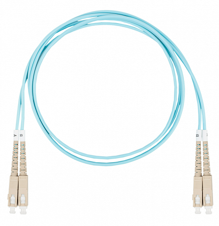 DATAREX SC-SC, дуплекс (duplex) OM3, нг(А)-HF, бирюзовый, 15 м Шнур оптический коммутационный (патч-корд)
