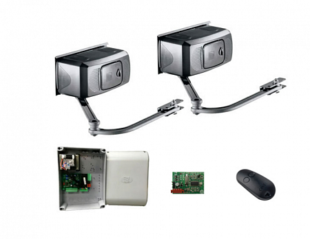 CAME &quot;COMBO Classico F1000 KIT TW&quot; Комплект автоматики для распашных ворот со створками до 4м/800кг, интенс. 30%, в составе: привод 001F1000 (2шт), блок управления 002ZF1N, приемник 001AF43S, брелок 001TW2EE