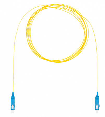 DATAREX SC-SC, OS2, нг(А)-HF Шнур оптический монтажный (пигтейл), желтый, 3,0 м
