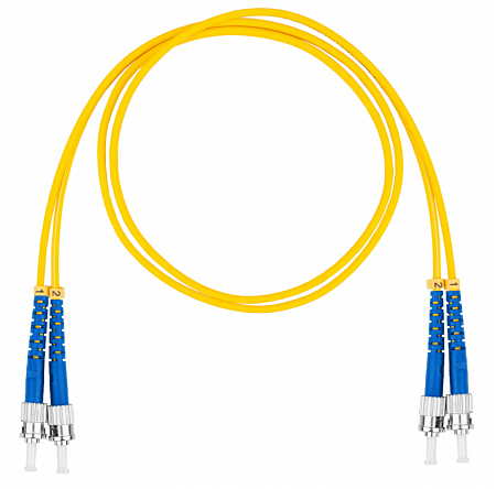 DATAREX ST-ST, дуплекс (duplex) OS2, нг(А)-HF, желтый, 1,0 м Шнур оптический коммутационный (патч-корд)