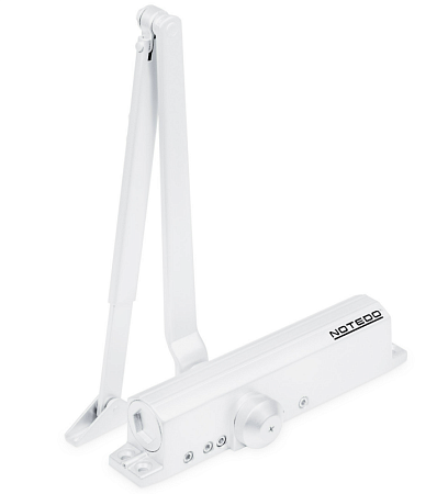 Notedo DC-030-130 DA+BC EN2-5 (белый) Дверной доводчик, до 130кг/1250мм, от -30°С до +60°С, тяга в комплекте