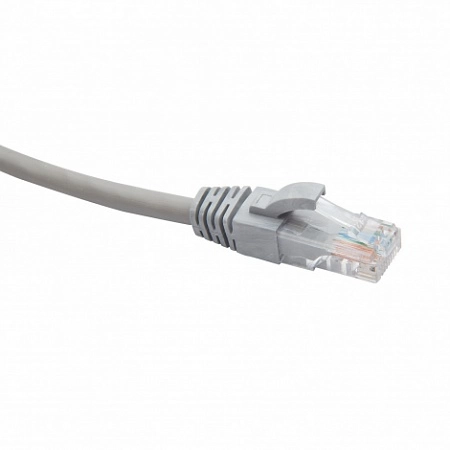 RJ45-RJ45 U/UTP Cat.6 LSZH нг(А)-HF (DR-201030), Патч-корд (коммутационный шнур), 3м, серый 