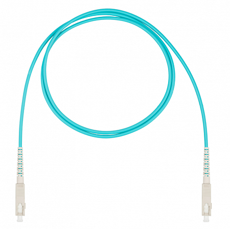 DATAREX SC-SC симплекс (simplex) OM3, нг(А)-HF, бирюзовый, 10 м Шнур оптический коммутационный (патч-корд)