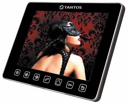 Tantos Tango+ (Black) Монитор домофона (Черный), цв., TFT LCD 9&amp;quot;&amp;quot; 800х480, PAL/NTSC, Hands-Free Подключение 2-х вызывных панелей и 2-х видеокамер