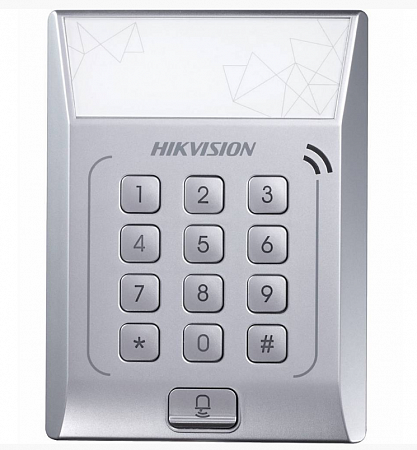 HikVision DS-K1T801E (White) Терминал доступа со встроенным считывателем EM карт, 3000 карт, 10000 событий, 126.5x94x24