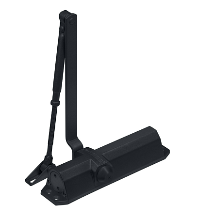 Notedo DC-095 EN3-5 (легкий характер, черный) Дверной доводчик до 120кг/1200мм, от -38°С до +60°С, тяга в комплекте