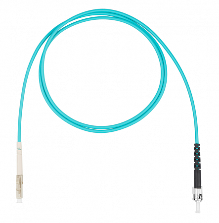 DATAREX LC-ST симплекс (simplex) OM3, нг(А)-HF, бирюзовый, 0,5 м Шнур оптический коммутационный (патч-корд)
