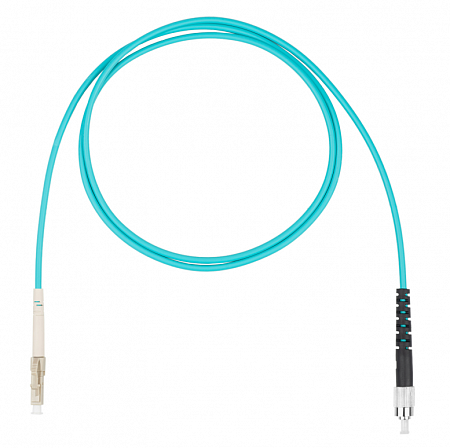 DATAREX LC-FC симплекс (simplex) OM3, нг(А)-HF, бирюзовый, 15 м Шнур оптический коммутационный (патч-корд)