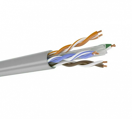 DATAREX U/UTP, 23AWG, PVC (нг(А)-LS), серый, катушка 305 м Патч-кабель категории 6, 4 пары