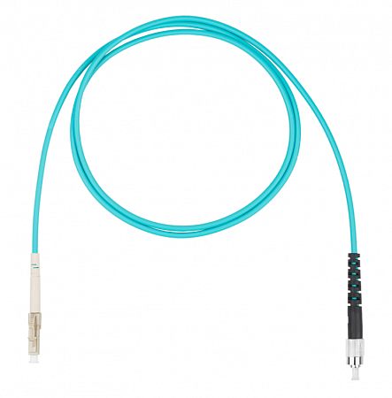 DATAREX LC-FC симплекс (simplex) OM3, нг(А)-HF, бирюзовый, 1,0 м Шнур оптический коммутационный (патч-корд)