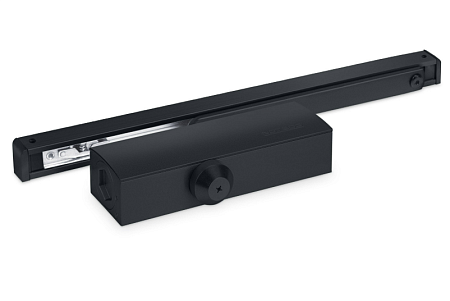 Notedo DC-085 SL+HO EN2 (черный) Дверной доводчик до 75кг/950мм, от -35°С до +60°С, тяга в комплекте