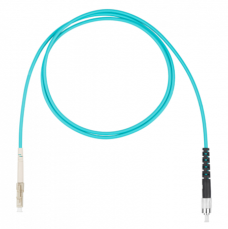 DATAREX LC-FC симплекс (simplex) OM3, нг(А)-HF, бирюзовый, 5,0 м Шнур оптический коммутационный (патч-корд)