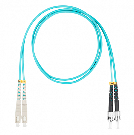 DATAREX SC-ST, дуплекс (duplex) OM3, нг(А)-HF, бирюзовый, 3,0 м Шнур оптический коммутационный (патч-корд)